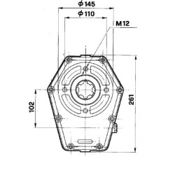 Pavarų dėžė GBF-30-S-3-20 QR Gr3 GBF30S320
