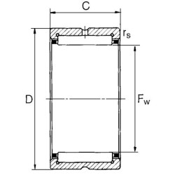 Adatinis guolis RNA4902SKF
