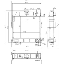 Case - IH 724 3139030R92N Radiatorius