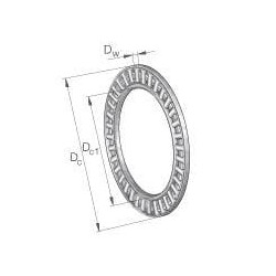 Ašinis adatinis guolis AXK100135A010