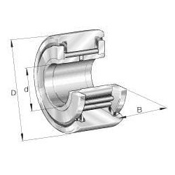 Vikšro ritininis guolis NATV50PPAINA