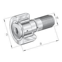Vikšro ritininis guolis NUKR72A