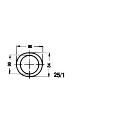 PTO vidinė pusės apsauga SD25/1 vamzdis Ø80, ilgis: 1500 mm Walterscheid SD2511500IWWZFLEX