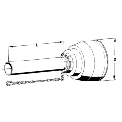 Vidinė kardaninio veleno apsauga SC05, ilgis: 1000 mm Walterscheid SC051000IWW