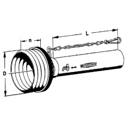 PTO išorinė pusapsaugė Ø158, L: 550 mm Walterscheid SD15550A