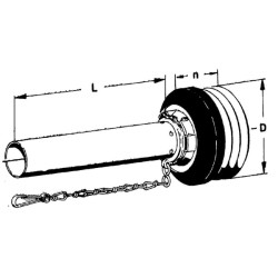 PTO vidinė pusės apsauga Ø135, L: 1000mm Walterscheid SD051000I