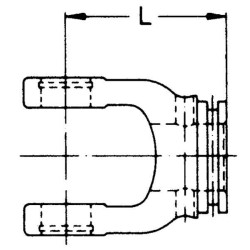 Jungas, profiliuotas vamzdis, 30 mm, W2100/W100E Walterscheid 104900