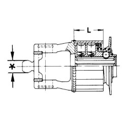 Sankaba K33B 2380 1-3/8 6 spl 556740390