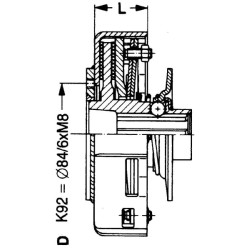 Sankaba K92E 2400 1"3/8Z6 130DN 5610926130