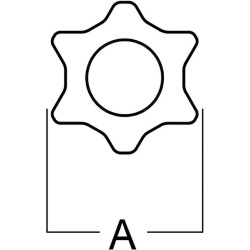 Profilinis vamzdis, vidinė žvaigždė, L25, Ø į vidų: 42,4, Ø iš išorės: 51x37x4,3 mm, ilgis: 3 m, gopart PTO9L25IPT3000GP
