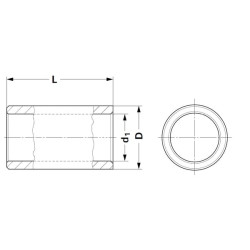 Įvorė 35x55x100 67403555KR