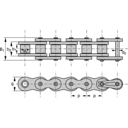 Ritininė grandinė 5/8 x 3/8 LB 10B1LB