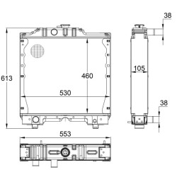 Case - IH JX55 5169271N radiatorius