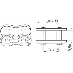 Grandinės jungiamoji grandis 3/4", x 13,5" K1914 8020K191411