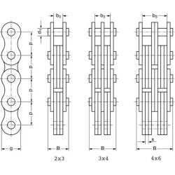Lapų grandinė Rexnord BL446