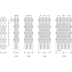 Lapų grandinė Rexnord BL588