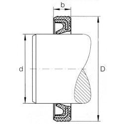 Alyvos sandariklis 35x45x4mm, tipas: G Kramp G35454