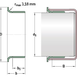 Speedi rankovė, auksinė, Ø73,03 mm, SPE99846