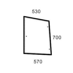 Case - IH JX60 5089600N Šoninis langas