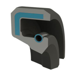 Alyvos sandariklis 38x50x7mm, tipas: CB, Viton, nerūdijantis plienas, DIN 3760, 1x Kramp 38507CBVP001