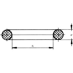 O formos žiedas 34x5 mm, 75 Shore Viton Kramp OR345VP001