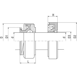 Vandens siurblio tarpinė rotorius MS10033190