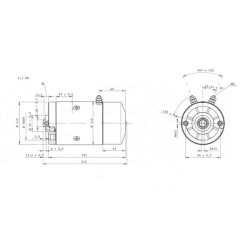 Variklis MPP DC 24VDC 2100W, įskaitant MPPDCM24V2100N