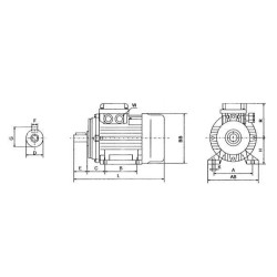 Elektrinis variklis 0,25 kW EM71A4B3300IE2A