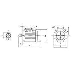 Elektrinis variklis 0,12 kW EM56B2B5300IE2A