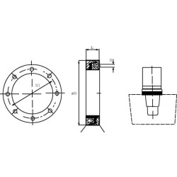Flanšas DRV-1B-5350 DRV1B5350