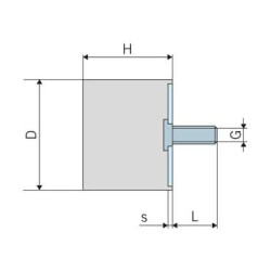 Vibracijos slopintuvas D TIPAS 1010D55