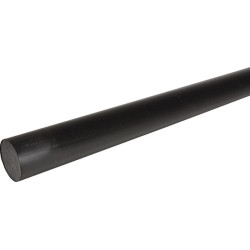 Strypas POM-C juodas, išorinis Ø25 mm, 1 m Kramp POMC25BL