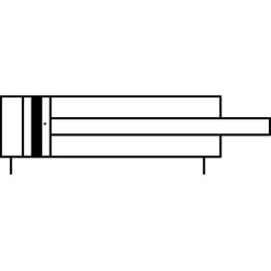 Kompaktiškas cilindras CCND2025MO
