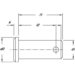 Šašinės smeigės kaištis 30x67mm GAP30