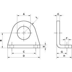 Kojelės tvirtinimo komplektas LB8102