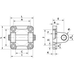 Pasukamas flanšas SFB50PN