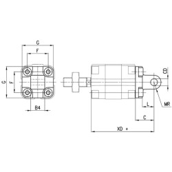 Galinis vyriškas trunnionas L3125
