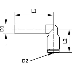 Alkūninis kištukas 10x12mm ETER1012P