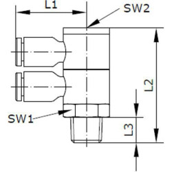 Įspaudžiama jungtis BC2S614P