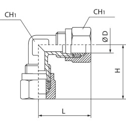 Alkūnės jungties užspaudimo žiedas ECCR6