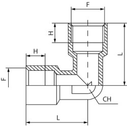 Alkūnės jungtis EFF38
