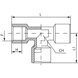 T formos jungtis TCFFF34