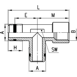 T formos jungtis S20501212