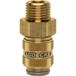 Q-Rel jungtis su 1/8" BSP išoriniu sriegiu / sriegiu ESM18AAB