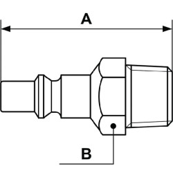Išorinis sriegis su 3/8" BSP išoriniu sriegiu ARP066152P002