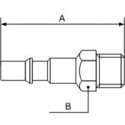 Kištukas su 3/8" BSP M sriegiu CRP066152