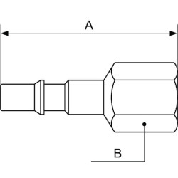 Kištukas su 1/2 colio BSP F sriegiu CRP086103