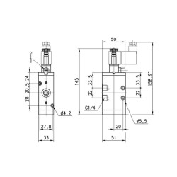 Solenoidinis vožtuvas 3/2 eigų 43401522