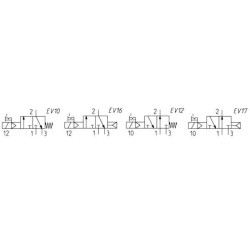 Solenoidinis vožtuvas 3/2 eigų 43401522