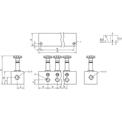 Solenoidinis vožtuvas NC1/8" 8f 3/2 SOVD32M18NC8